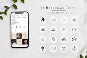 Travel Highlight Icons for Instagram, a Social Media Template by Irene Florentina Design (Thumbnail 1 of 4)