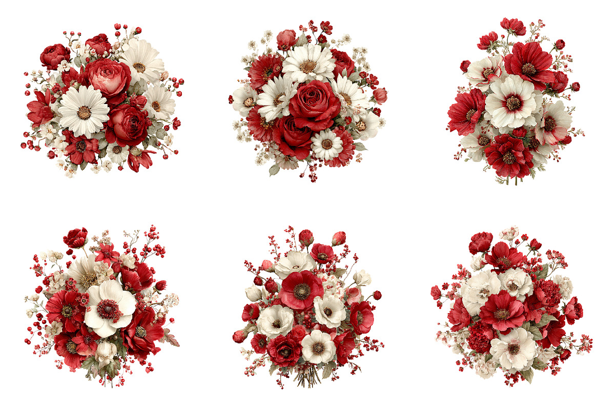 Mothers day flower clipart, an Illustration by SinaCreation (Photo 3 of 11)