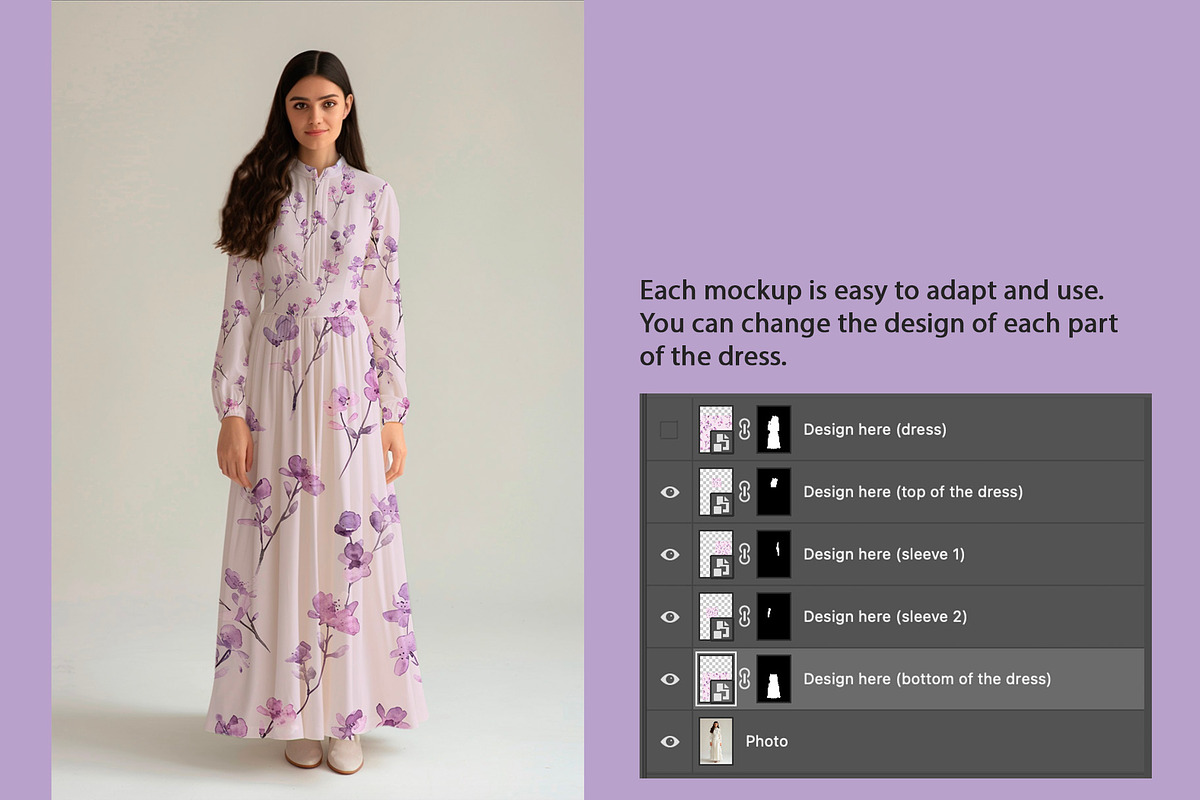 Elegant Dress Mockups Colllection, an Apparel Mockup by Maria S. Studio (Photo 4 of 5)