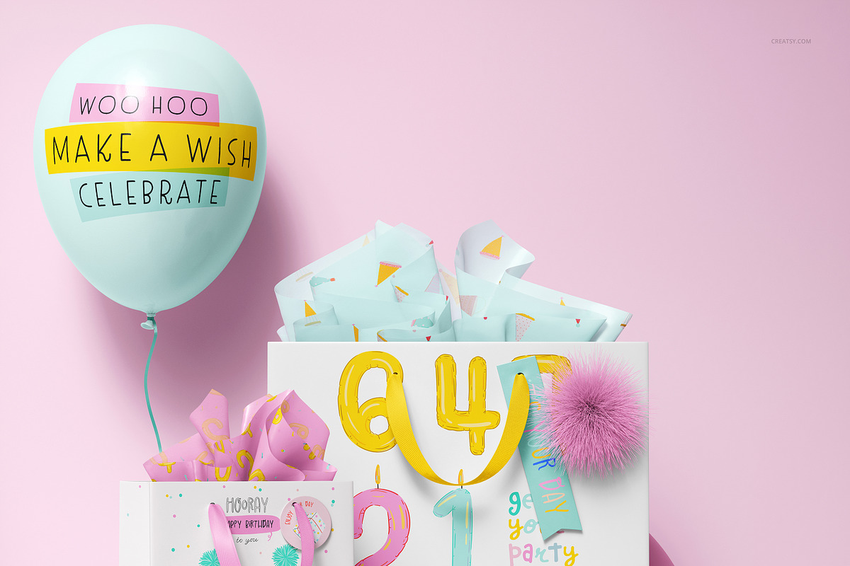 Paper Gift Bags Mockup Set, a Packaging Mockup by creatsy5 (Photo 6 of 8)