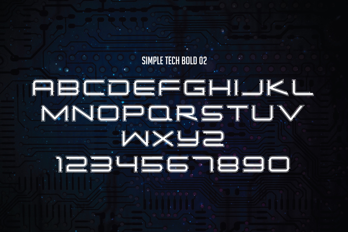Simple Tech, a Sans Serif Font by Atj.std (Photo 10 of 12)