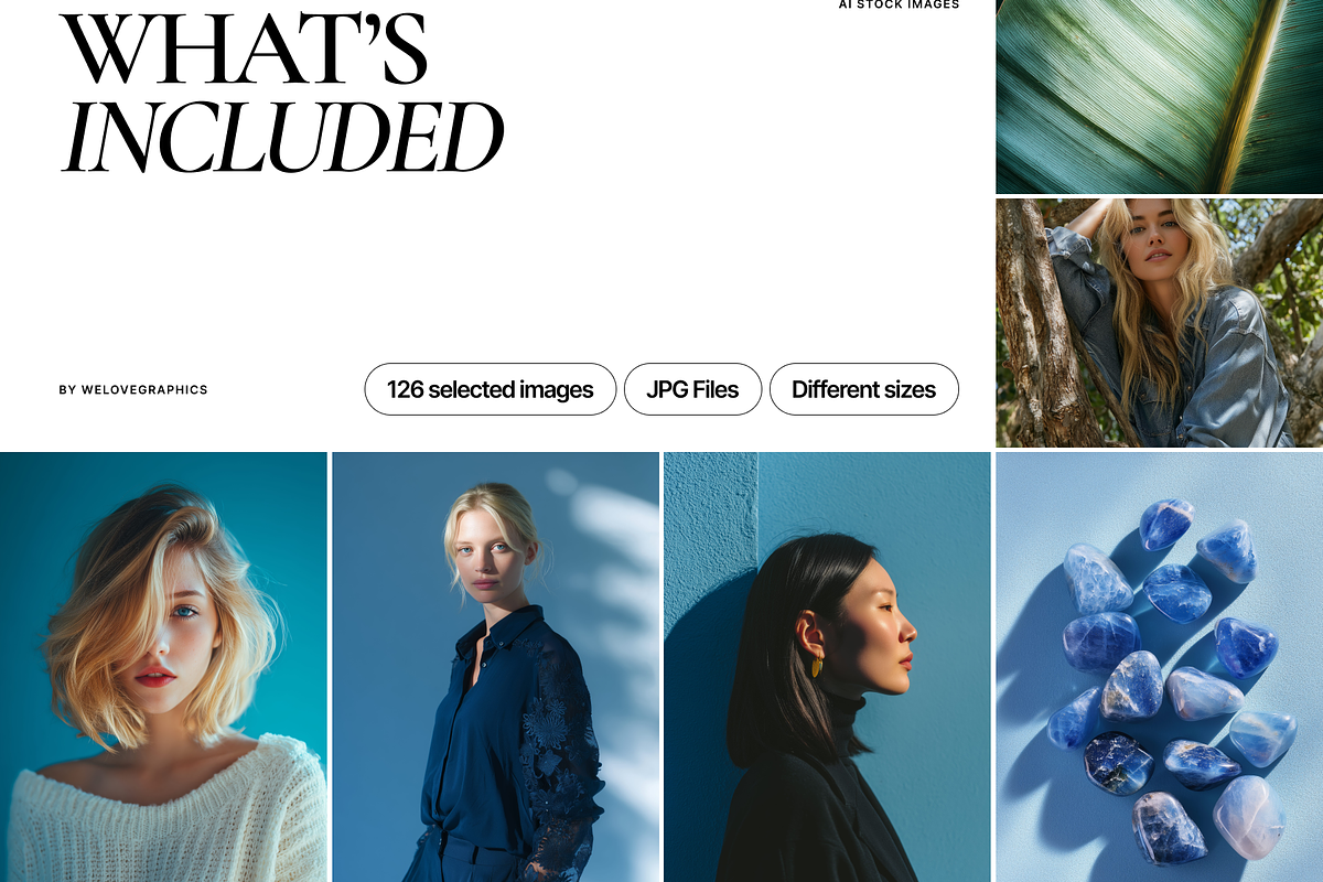 126 Blue Fashion Stock Images, a Beauty & Fashion Photo by Welovegraphics (Photo 6 of 10)