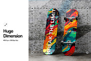 Skateboard Mockup, a Product Mockup by SLAB! Design (Thumbnail 2 of 7)
