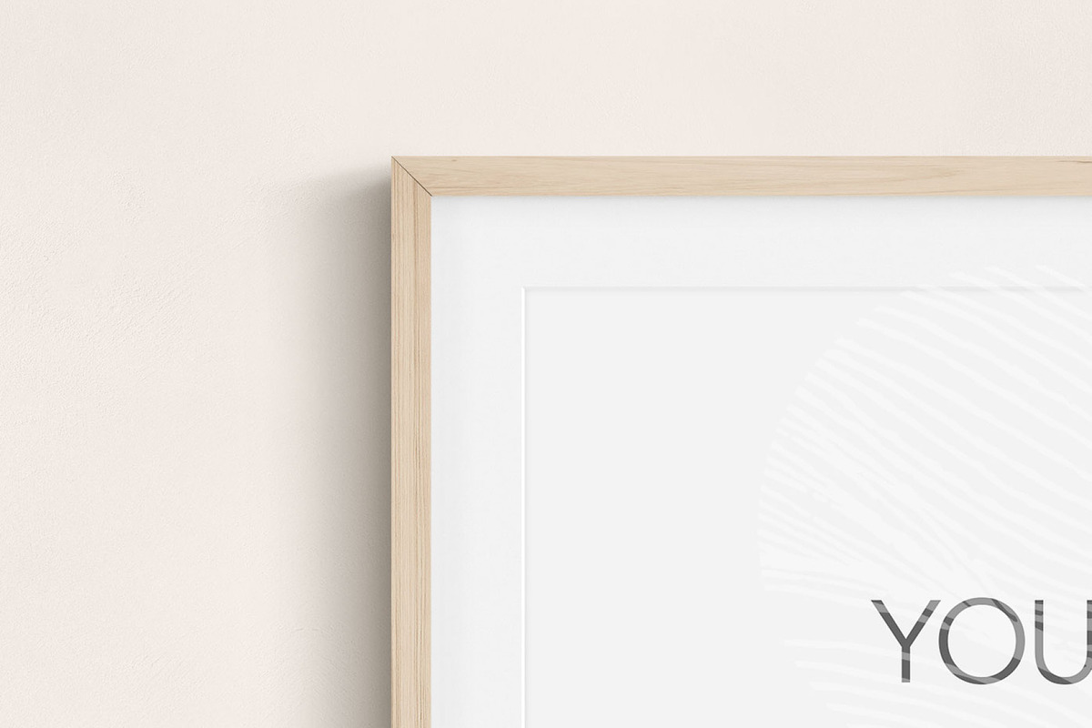 Portrait Wooden Mat Frame Mockup, a Household Mockup by OakstoneCreative (Photo 5 of 5)