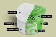Pudding Jelly Cup Mockup, a Cups & Container Mockup by Digitalphaser (Thumbnail 2 of 11)