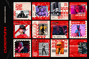 CYBERPUNK Instagram Templates, a Social Media Template by Bornx Design (Thumbnail 4 of 7)