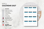 Minimalist 2027 Wall Calendar, a Stationery Template by MstArtwork (Thumbnail 5 of 7)