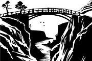 Mountain Valley Landscape SVG Bundle, an Object Graphic by Designer_Momina (Thumbnail 10 of 16)