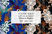 Wildlife & Jungle Seamless Pattern, a Pattern Graphic by StudioGlouna (Thumbnail 1 of 9)