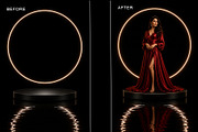 Black Water Podium Digital Backdrops, a Background Graphic by Chipshpow Graphics (Thumbnail 2 of 10)
