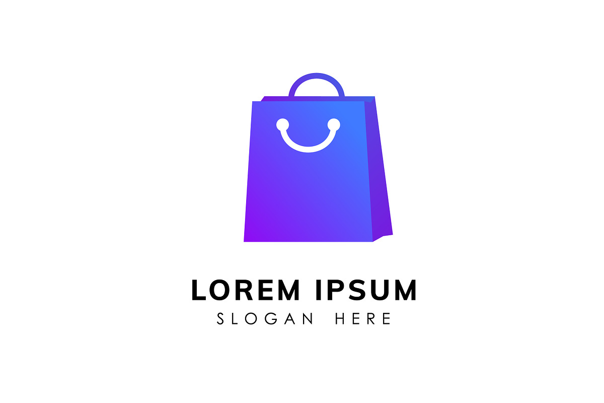 happy shop logo design concept, a Branding & Logo Template by Distrologo (Photo 1 of 2)