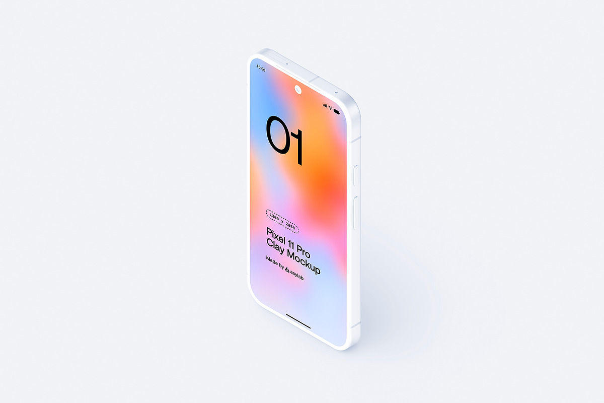 Google Pixel 11 Pro Clay Mockups, an Android Mockup by Asylab (Photo 25 of 62)