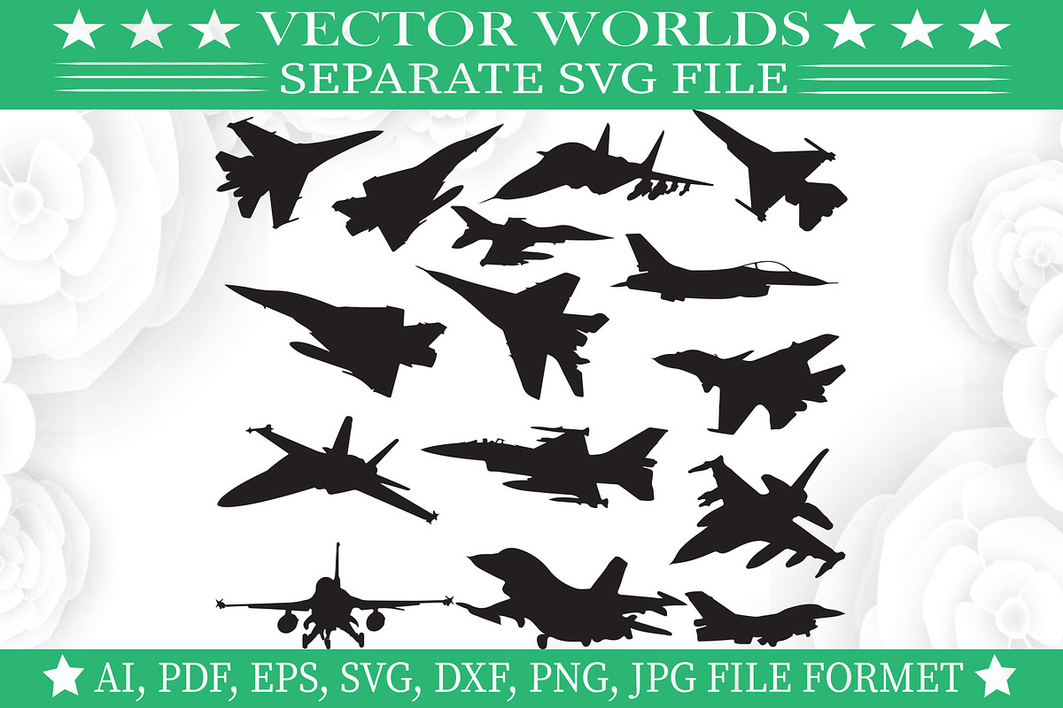 Military Fighter Jet Svg, Fight Svg, an Object Graphic by VectorWorlds