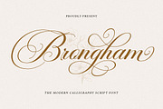 Brongham Script, a Script Font by Has_rizal (Thumbnail 13 of 13)