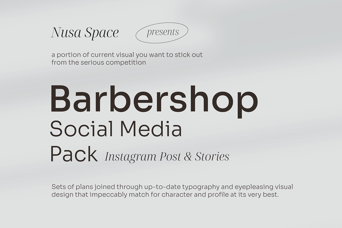 Barbershop - Social Media Pack, a Social Media Template by Nusa Space (Photo 2 of 7)