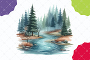 Forest Landscapes PNG Clipart, an Illustration by designcity5 (Thumbnail 5 of 5)