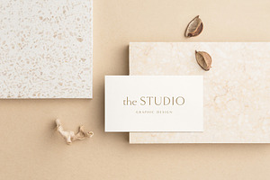 Sand Business Card Photo Mockups