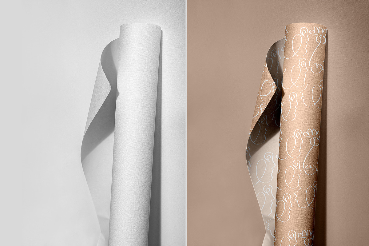 Wallpaper Mockup Set, a Mockup by bazarova (Photo 5 of 10)