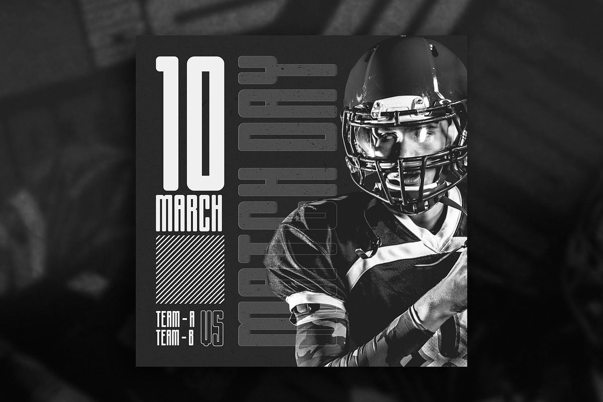 Match day social media flyers, a Social Media Template by Tanmoy Topu (Photo 6 of 11)