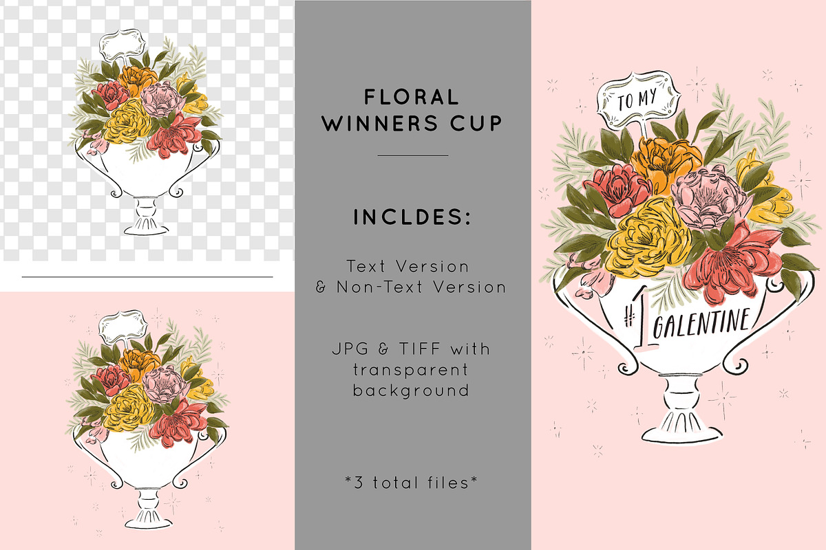 Floral Loving Cup, an Illustration by Shiny Penny Studio (Photo 2 of 2)