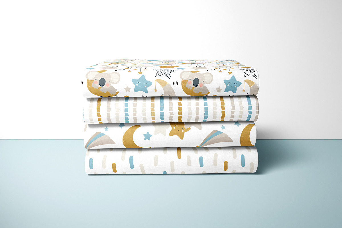 Sleepy Koalas – Seamless Patterns, a Pattern Graphic by PROTEA Watercolor Studio (Photo 8 of 9)