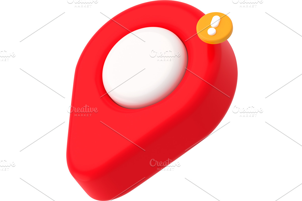 3d Location map pin, gps pointer, a Cars & Vehicle 3D Model by art PVP - market