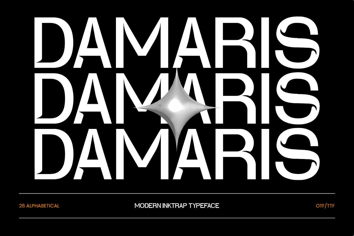 Damaris - Ink Trap Font, a Sans Serif Font by Inviline.co (Photo 1 of 11)