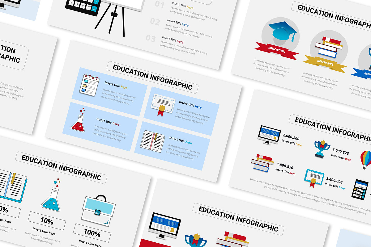 Education Infographic Presentation P, a Presentation Template by Formatika Studio