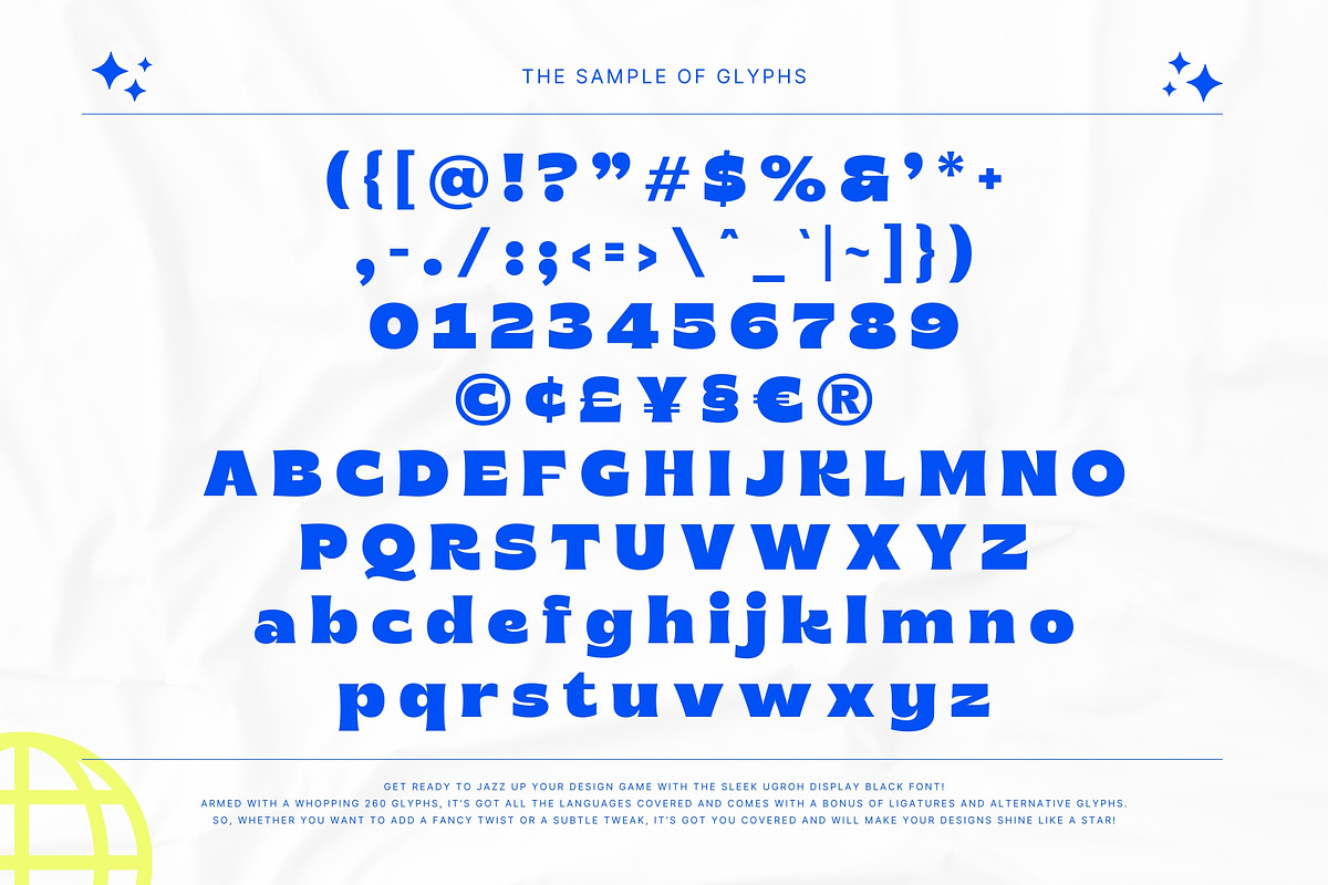 Ugroh Black - BOLD Fonts, a Sans Serif Font by Siwox Studios (Photo 12 of 12)