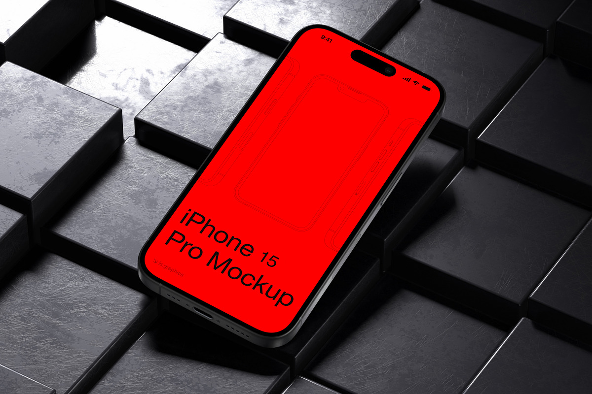 K-Mockups: iPhone 15 Pro, an iPhone Mockup by ls.graphics (Photo 6 of 10)