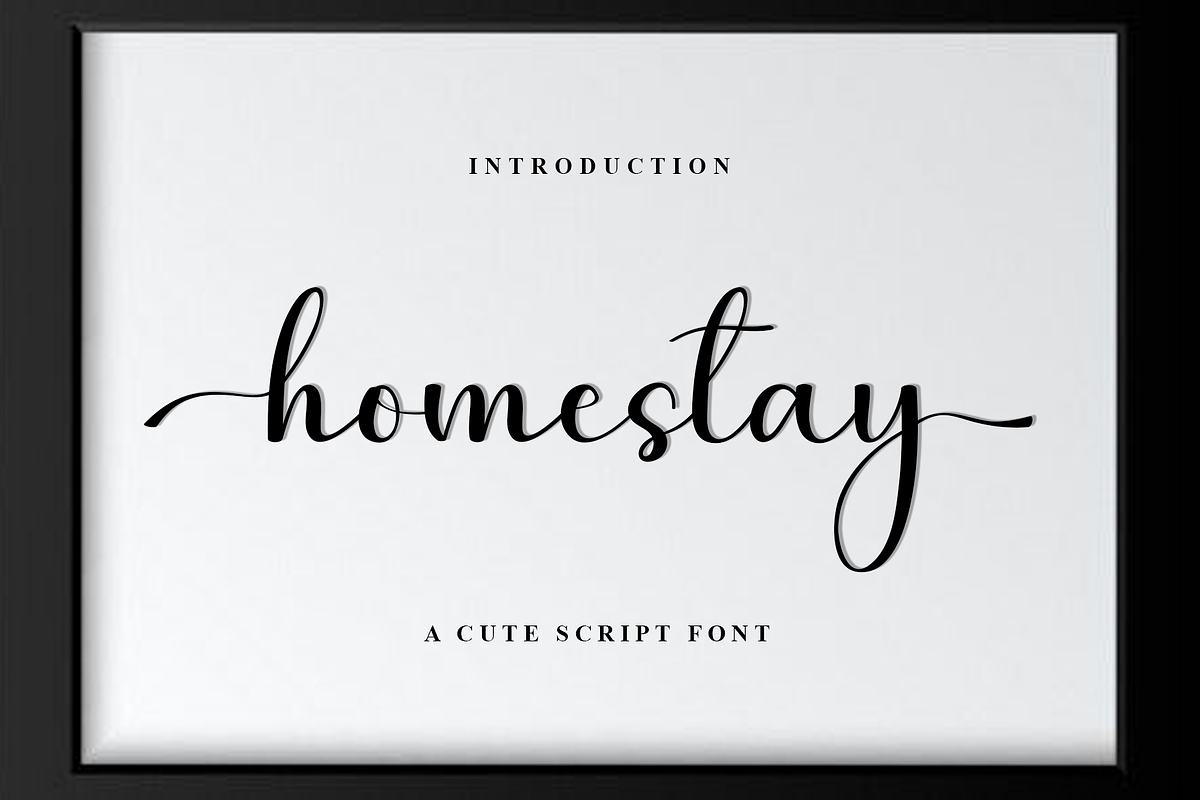 homestay, a Handwritten Font by FreshTypeINK (Photo 1 of 8)