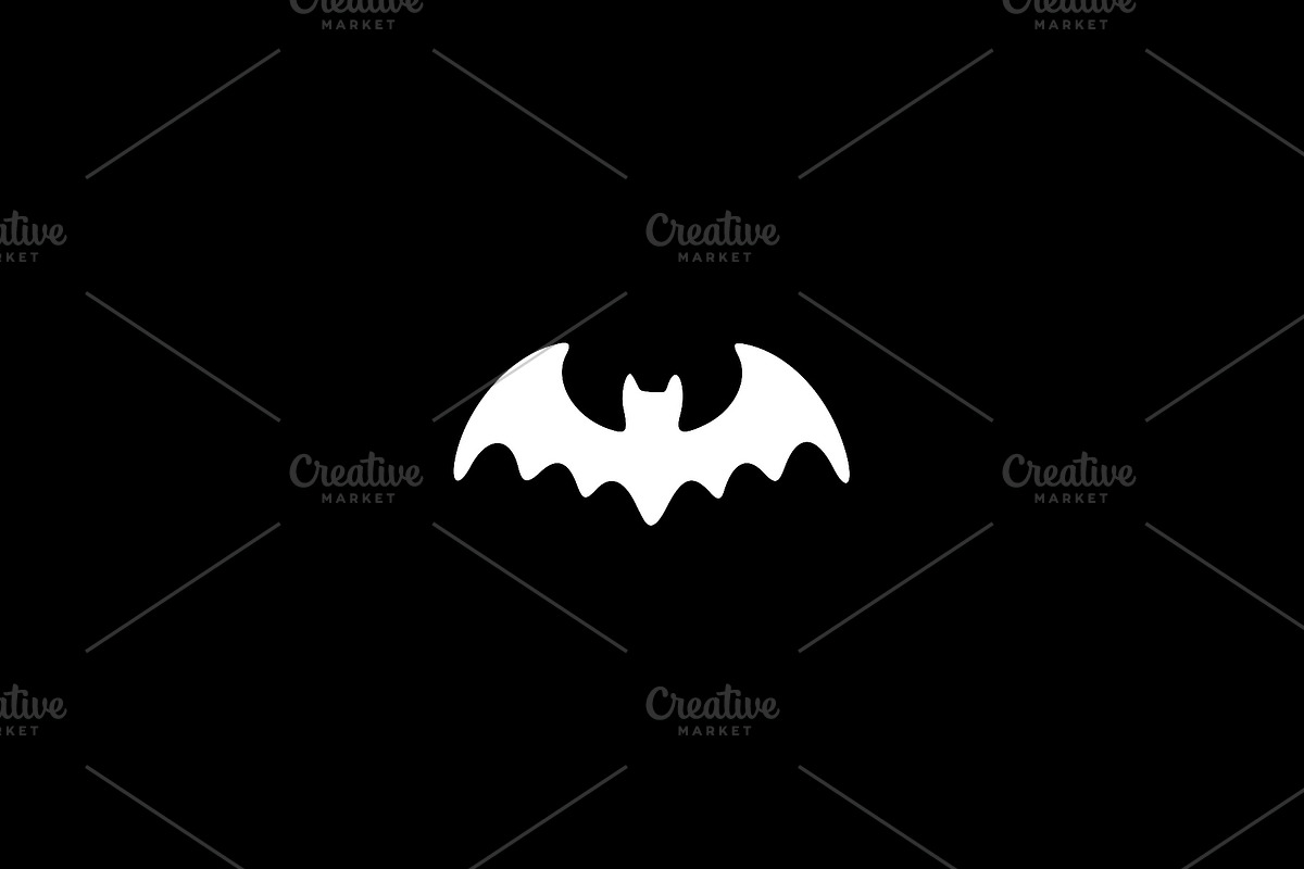 Bat Solid Black Vector Illustration, an Animal Illustration by Vectorium Studio (Photo 2 of 4)