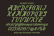 Nickery Organic Font Trio, a Script Font by Letterhend Studio (Thumbnail 8 of 9)