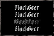 Blackbeer - strong gothic typeface, a Blackletter Font by Fractal fonts & graphics (Thumbnail 3 of 7)
