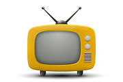 Retro TV Vector Illustrations, an Object Graphic by Gomolach (Thumbnail 3 of 9)