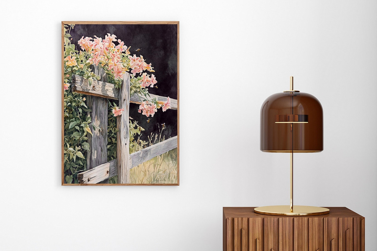 Watercolor Farmhouse Wall Art Set, a Decorative Illustration by PrintablesByFranklyn (Photo 4 of 10)