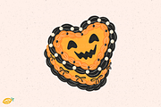 Halloween Cake PNG Clipart Bundle, a Seasonal Illustration by LemonDesign (Thumbnail 3 of 9)