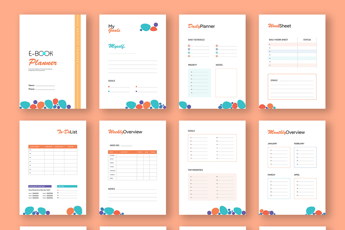 Ebook Planner Layout, an UI Kit Template by ContestDesign (Photo 2 of 3)