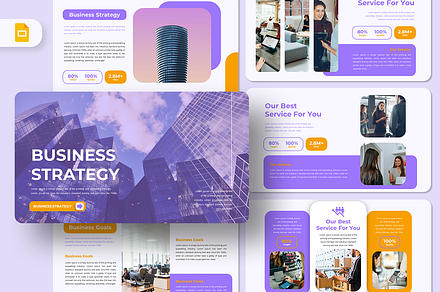 Business Strategy - Google Slides, a Presentation Template by QR Design Studio