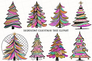 Iridescent Christmas Tree Clipart, an Illustration by OK Design (Thumbnail 2 of 6)