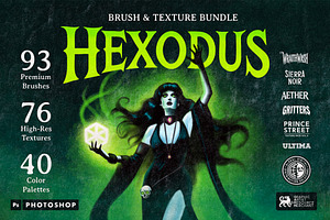 Hexodus - Brush & Texture Bundle, a Brush Add-On by G.A.R.M. Company