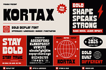 Kortax - Bold Urban Display Typeface