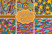 Set of psychedelic seamless patterns, a Pattern Graphic by Sapunkele (Thumbnail 1 of 4)