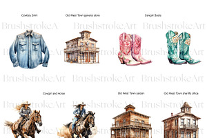 Western Clipart, Cowboy PNG, Western