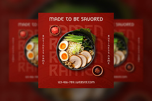 Japanese Ramen Restaurant Flyer