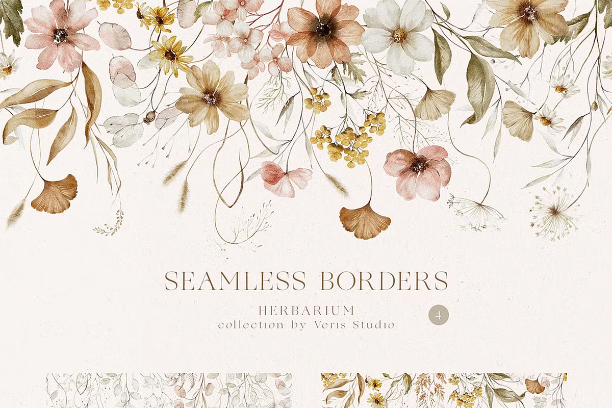 BUNDLE Watercolor Floral Graphic, a Decorative Illustration by Veris Studio (Photo 37 of 43)