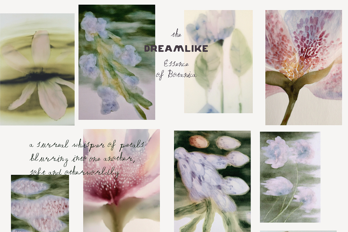 Abstract Blurry Floral Backgrounds, a Background Graphic by Lana Elanor (Photo 5 of 12)