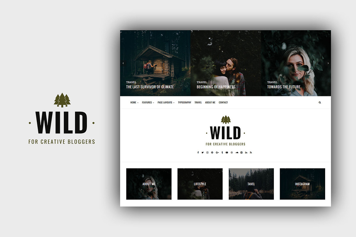 Wild - A Responsive Wordpress Theme, a WordPress Template by BitByChip