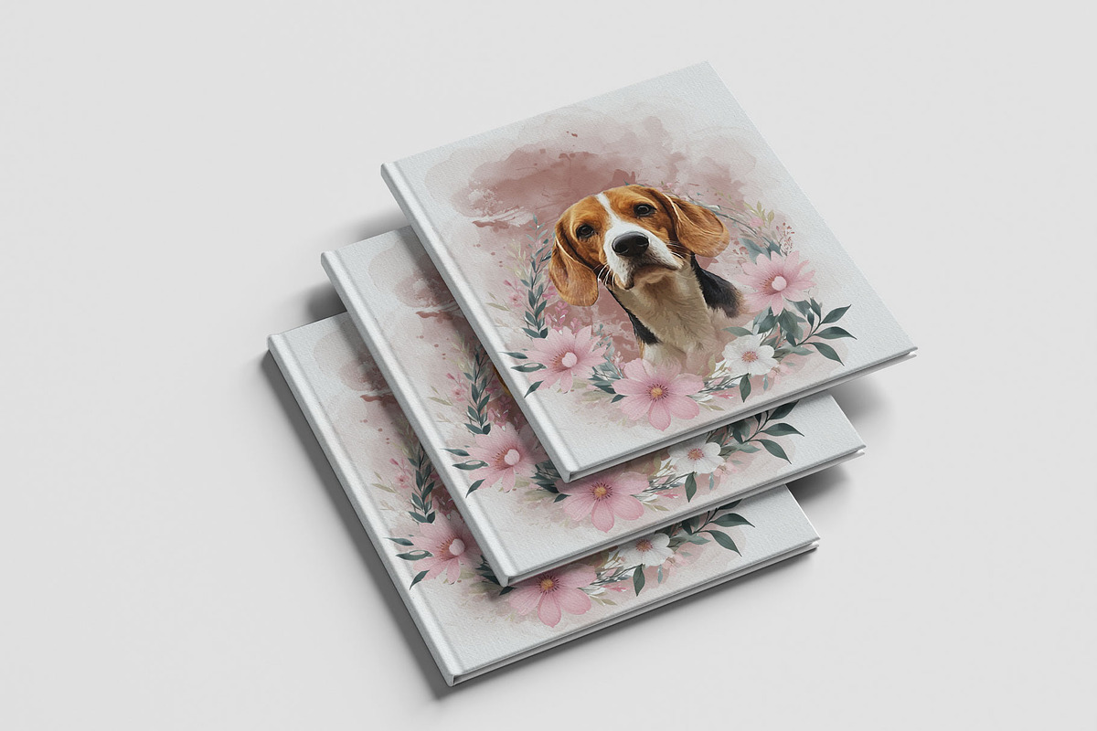 Flower Custom Watercolor Pet Art, an Action Add-On by MRI STUDIO (Photo 5 of 23)