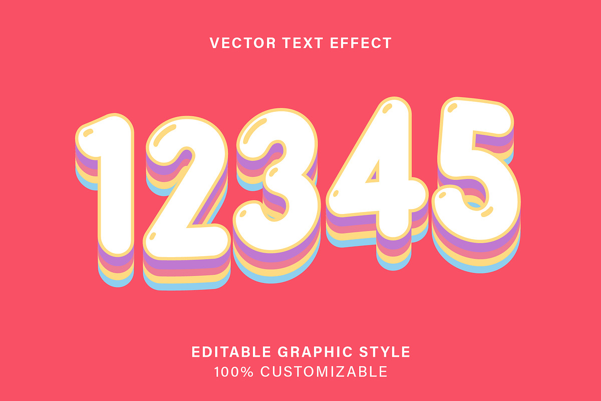 Layered Retro Bold Text Effect preview 2